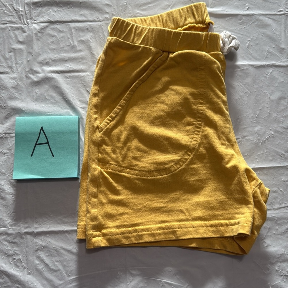 Hanna Andersson Yellow Athletic Shorts size 130 - Picture 5 of 5